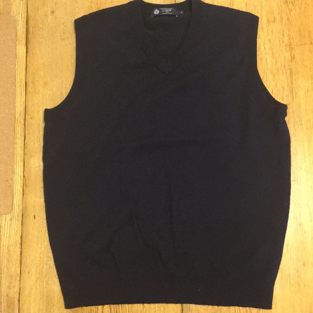 J Crew V-Neck Wool Sweater Vest